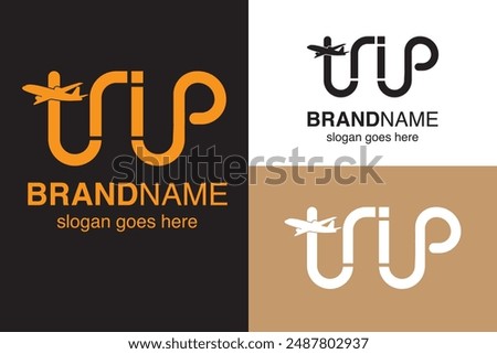 trip travel logo design, a good logo for travel or trip advisor