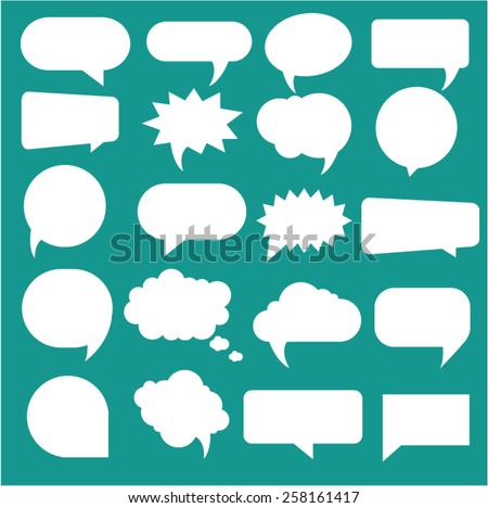 vector speech bubbles