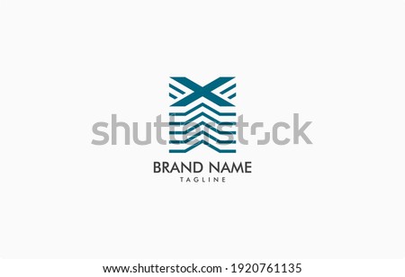 Vector of Letter X Tower Building Logo Template suitable for real estate and property business company