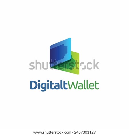 digital pay wallet logo design.