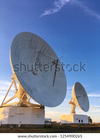 Similar – Image, Stock Photo Spotlight and satellite dish