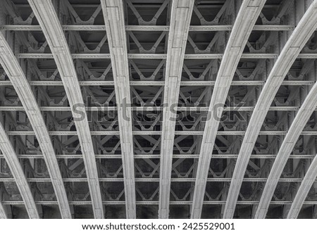 Similar – Image, Stock Photo Steel framework of Blackfriars bridge in London.