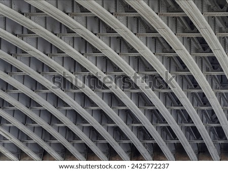 Similar – Image, Stock Photo Steel framework of Blackfriars bridge in London.