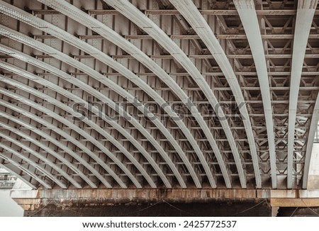 Similar – Image, Stock Photo Steel framework of Blackfriars bridge in London.