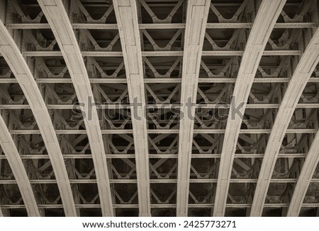 Similar – Image, Stock Photo Steel framework of Blackfriars bridge in London.