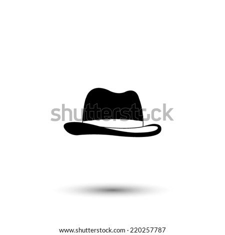 Men'S Hat Icon - Black Vector Illustration - 220257787 : Shutterstock