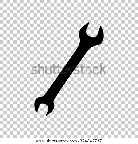 Wrench Vector Icon - Black Illustration - 324642737 : Shutterstock
