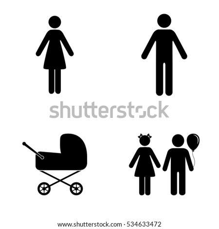 Family Icons Vector Set - 534633472 : Shutterstock