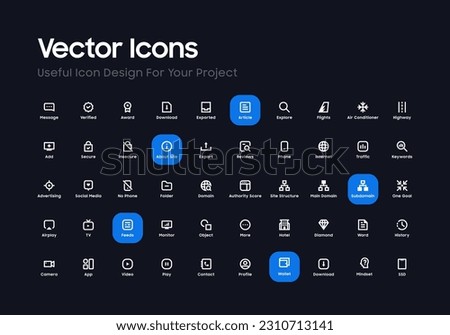 50 Clean and Cool Icon Sets to Enrich Your Design Appearance, Vector Essential Icons Suitable For UI UX