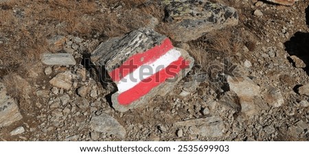 Similar – Image, Stock Photo Rock formation near path in nature