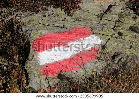 Similar – Image, Stock Photo Rock formation near path in nature