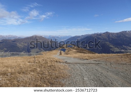 Similar – Image, Stock Photo Alpine panorama, Serfaus / Austria