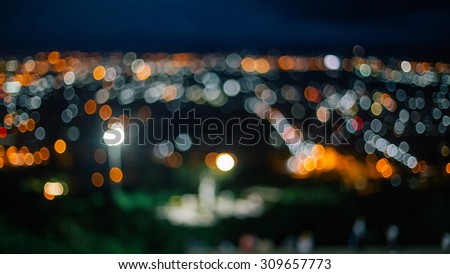 Blurred background Out of Focus City Lights, Bokeh