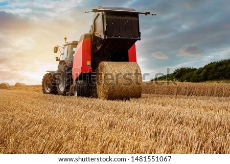 Similar – Image, Stock Photo Making hay