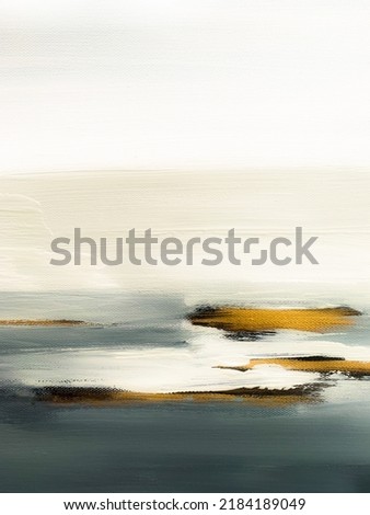 Abstract art painting landscape. Modern art background.