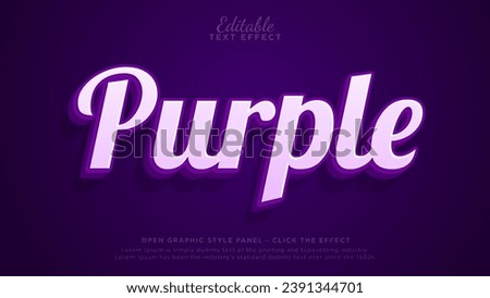 Editable text effect - Purple text effect mockup