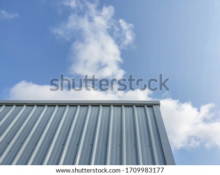 Similar – Image, Stock Photo Corrugated roof panels