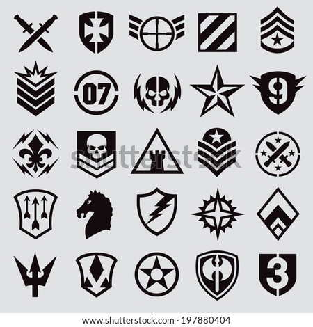Military symbol icons