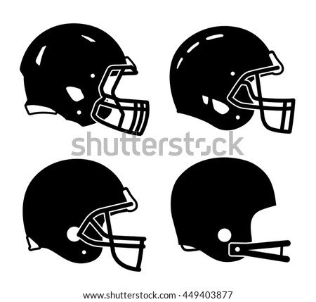 Football helmet sport icon symbols