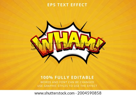 comic text effect 100% edtiable eps file	