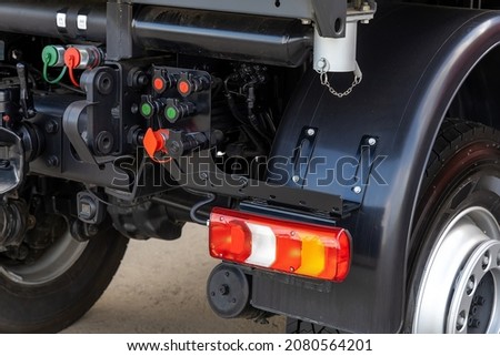 Similar – Image, Stock Photo Truck detail with orange body