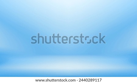 Blue gradient background, Abstract studio presentation product. Vector illustration.