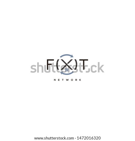 Fixit home logo desain vector template