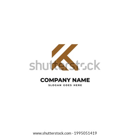 
initial or alphabet k for logo design inspiration-2 Stok fotoğraf © 