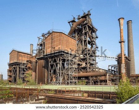 Image, Stock Photo Landscape park Duisburg Nord industrial culture Germany