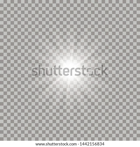 White glowing light burst explosion transparent. Vector illustration for cool effect decoration with ray sparkles. Bright star. Transparent shine gradient glitter, bright flare. Glare texture. ストックフォト © 