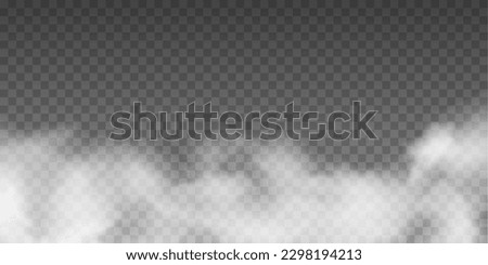 Smoke effect isolated on transparent background layer. Stock royalty free vector illustration