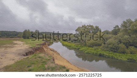 Similar – Foto Bild Das sandige Ufer des Flusses Jenissei. Nördlich des Krasnojarsker Territoriums