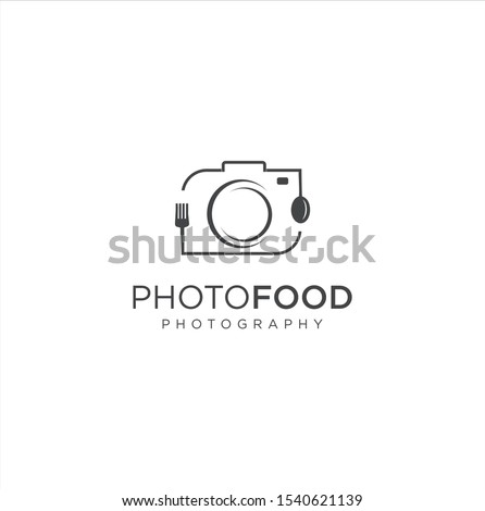 Food Photography Logo Template . Food Photo Logo . Elegant, Personable, Club Logo Design for Food Photography