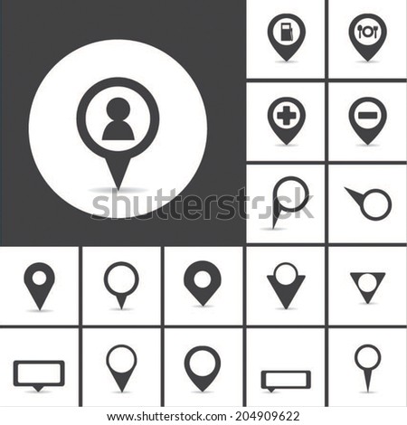 map markers vector