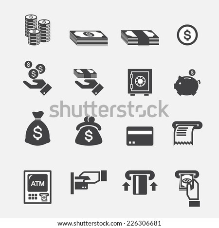 Money Icon Stock Vector 226306681 : Shutterstock