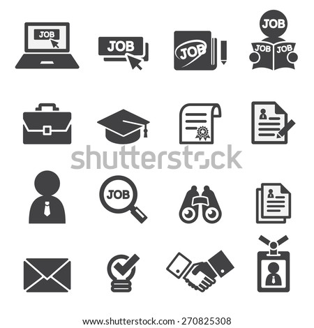 job icon set