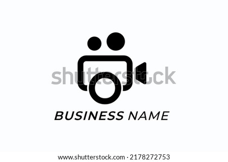 design logo creative letter O and video camera Foto stock © 