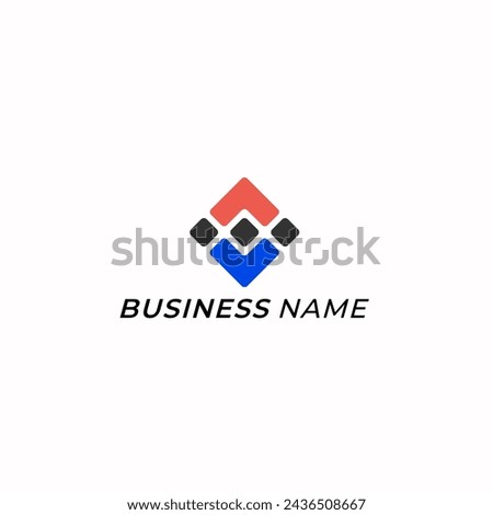 design logo creative square letter C