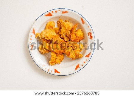 Similar – Image, Stock Photo Shrimps served on white plate