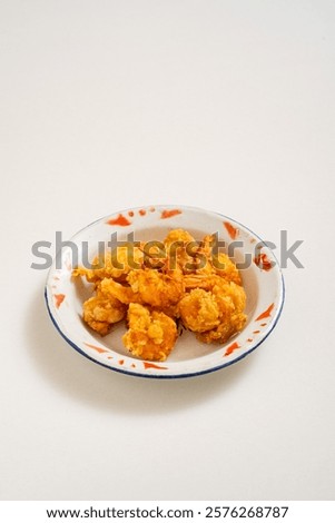 Similar – Image, Stock Photo Shrimps served on white plate