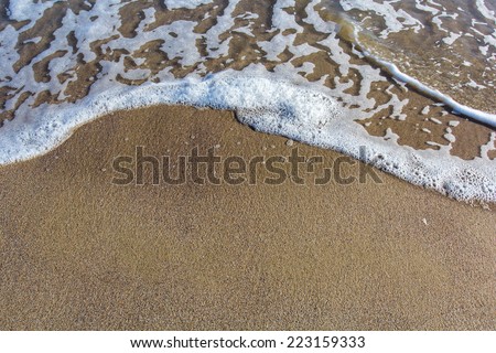 Sand background with waves, sand texture