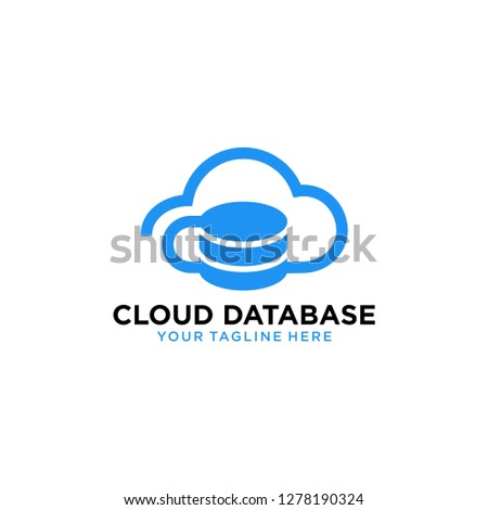 CLOUD DATABASE LOGO - VECTOR