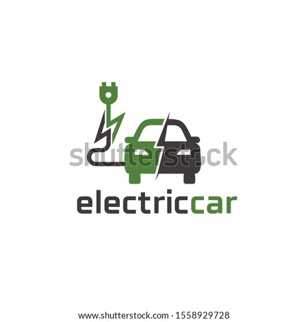 Electric car logo / icon design template