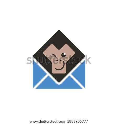 Chimp mail template logo design