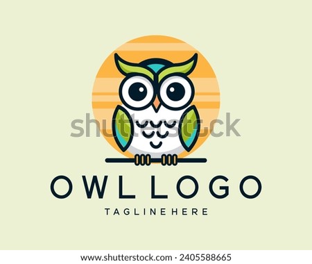 playful owl logo. This simple yet elegant design seamlessly blends charm and sophistication, creating a memorable and versatile identity for a variety of businesses.