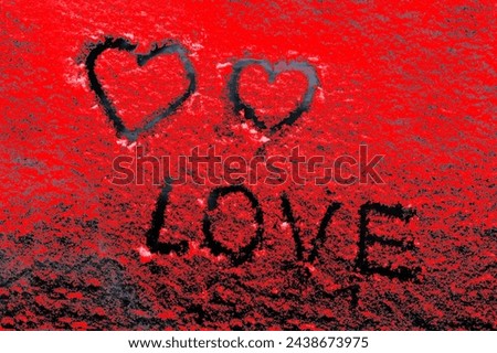 Similar – Image, Stock Photo Lettering Lonely Two