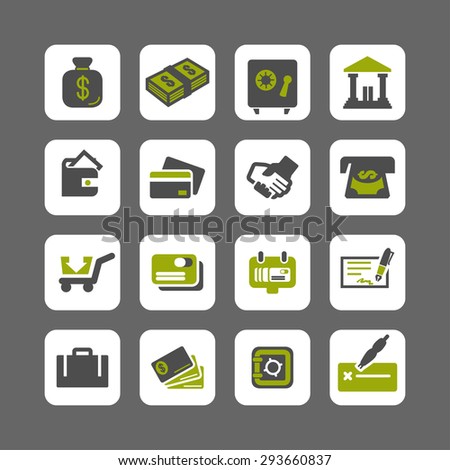 currency icon set