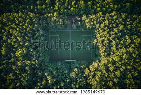 Similar – Foto Bild #Fußballfeld von Oben