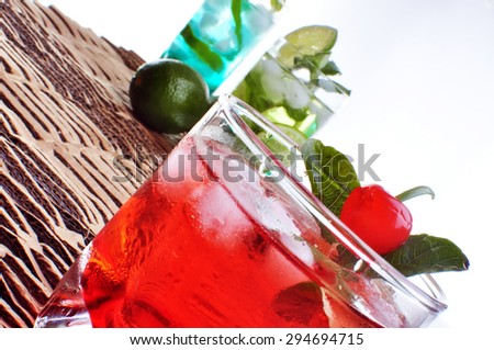 Colorful Drinks on the table