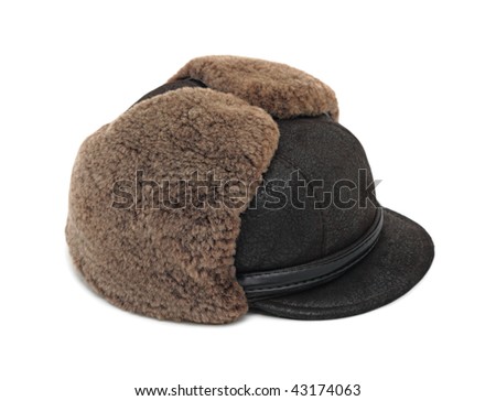 Cold-weather cap, isolated on a white background